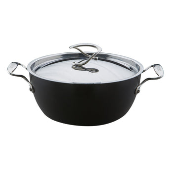 Hartanodisierte Kasserolle mit Deckel aus Aluminium aus der Circulon Style-Kollektion