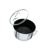 Circulon SteelShield stainless steel nonstick stockpot with lid. Built for bold cooking.