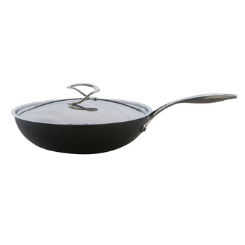 Wokpfanne für Induktion hartanodisiert mit Deckel 30cm aus der Circulon Style-Kollektion