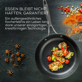 Hartanodisierte Aluminium Pfanne aus der Circulon Style-Kollektion