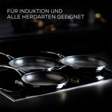 Circulon SteelShield Edelstahl Topfset Induktion 6-Teilig mit Bratpfanne, Sauteuse & Bonus Pfannenwender