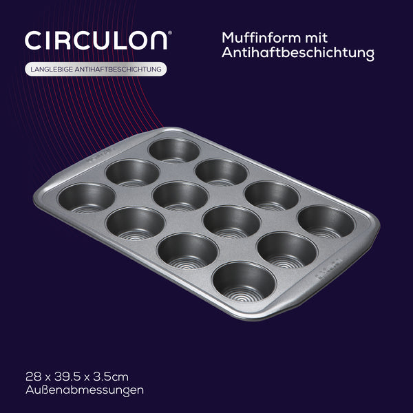 Circulon Momentum Muffinform mit Antihaftbeschichtung