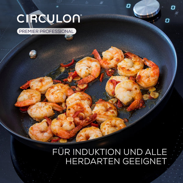 Circulon Premier Professional Topfset Induktion – Milchtopf, Stieltöpfe, Suppentopf & Bratpfanne