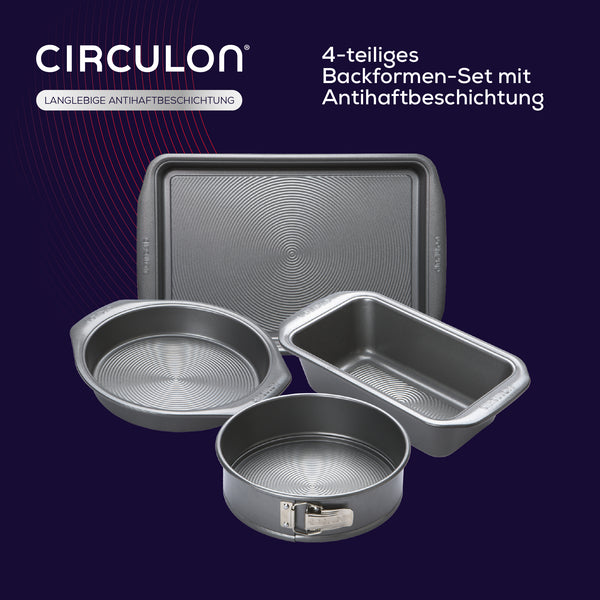 Circulon Momentum 4-teiliges Backformen-Set mit Antihaftbeschichtung