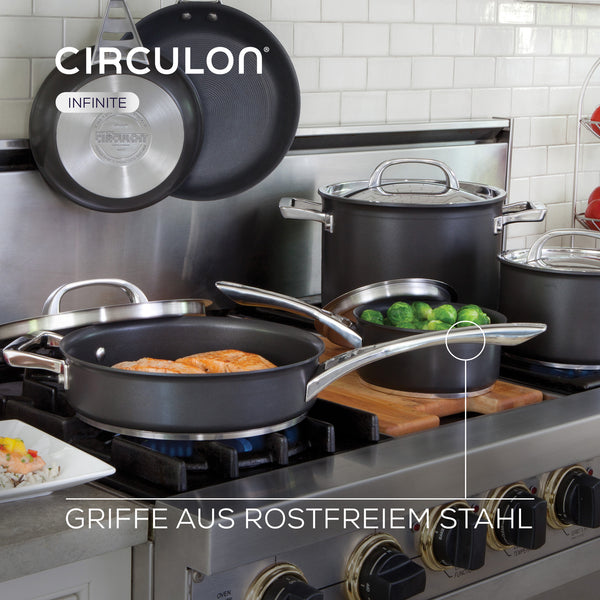 Circulon Infinite Topf und Pfannenset Induktion 5-teilig mit Bratpfanne 20/24cm
