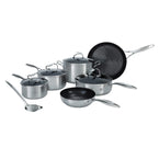 Circulon SteelShield Edelstahl Topfset Induktion 6-Teilig mit Bratpfanne, Sauteuse & Bonus Pfannenwender