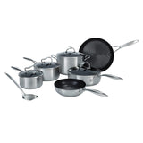 Circulon SteelShield Edelstahl Topfset Induktion 6-Teilig mit Bratpfanne, Sauteuse & Bonus Pfannenwender