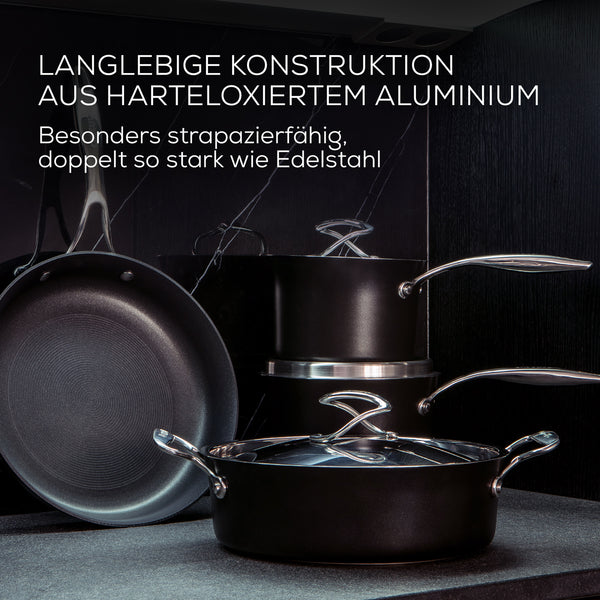 Hartanodisierte Servierpfanne aus der Circulon Style-Kollektion