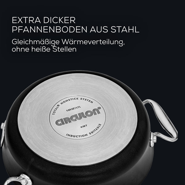 Hartanodisierte Servierpfanne aus der Circulon Style-Kollektion